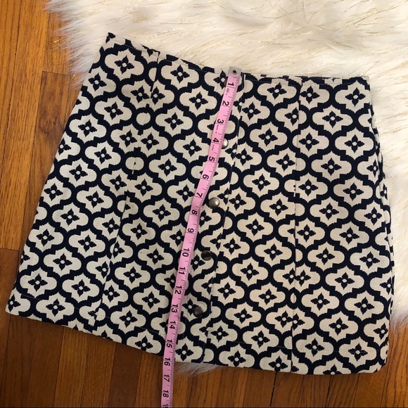 NWOT [ TopShop ] Jacquard Print A-Line Skirt - Picture 4 of 8
